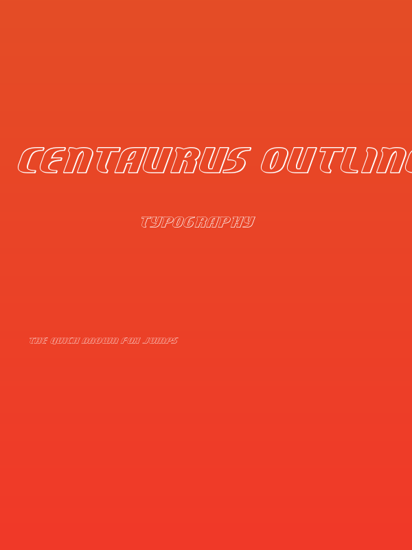 Centaurus Outline Poster