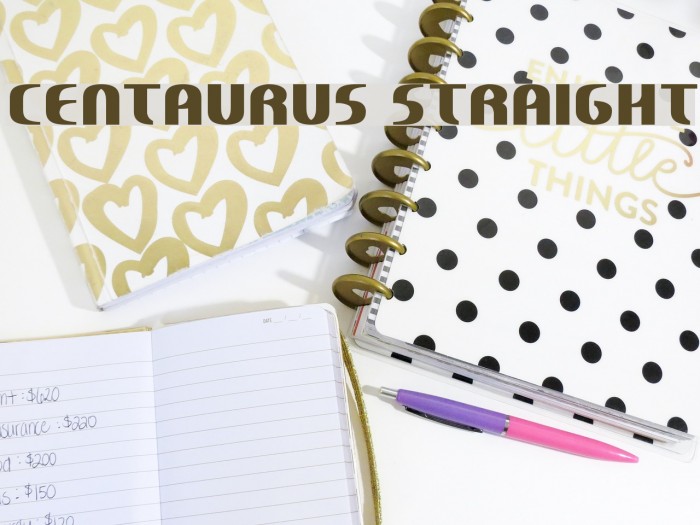 Centaurus Straight Font examples