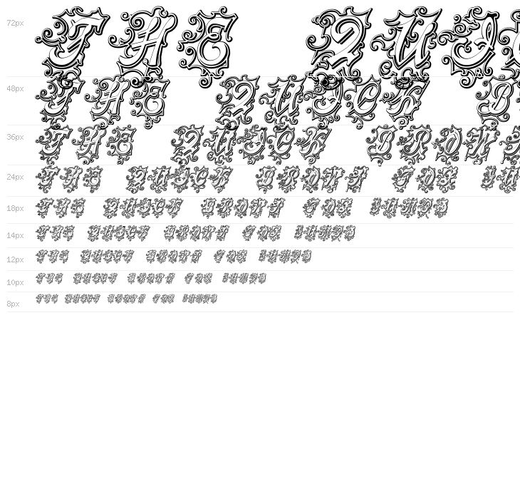 CentennialScriptFancy Three Waterfall