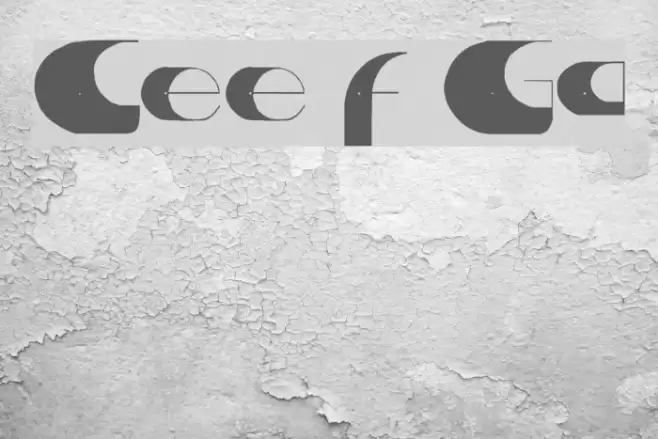 Center of Gravity Font examples