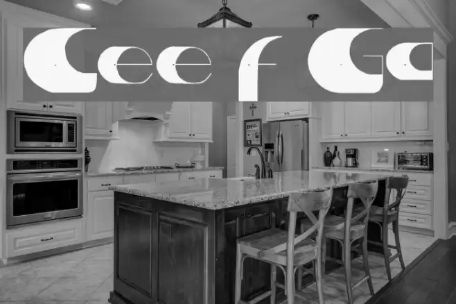 Center of Gravity Font examples