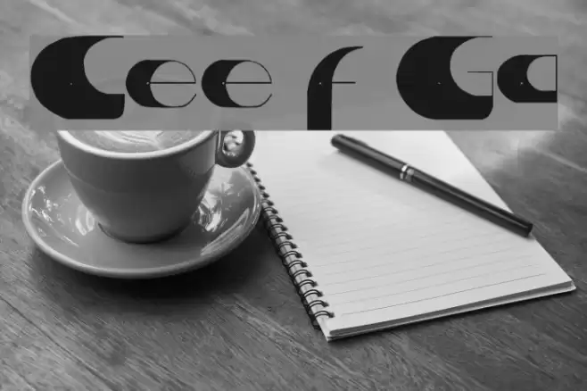 Center of Gravity Font examples