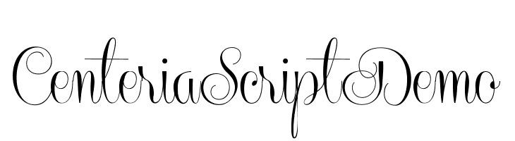 CenteriaScriptDemo Font