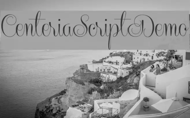 CenteriaScriptDemo Font examples