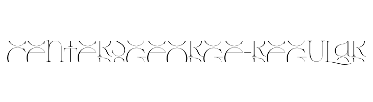 CentersGeorge-Regular  font caratteri gratis