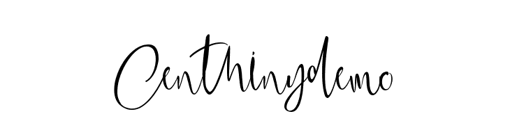 Centhinydemo  Frei Schriftart Herunterladen
