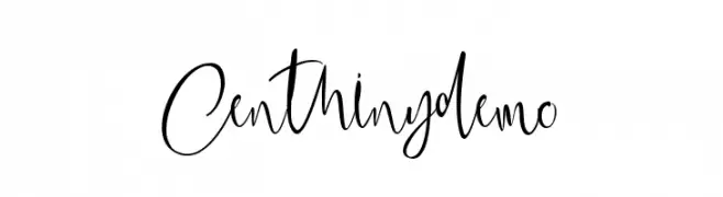 Centhinydemo  Frei Schriftart Herunterladen