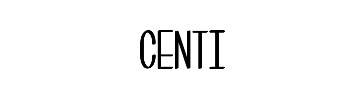 Centi  フリーフォントのダウンロード