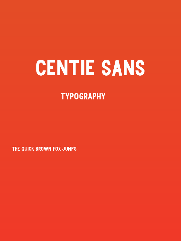 Centie Sans Poster