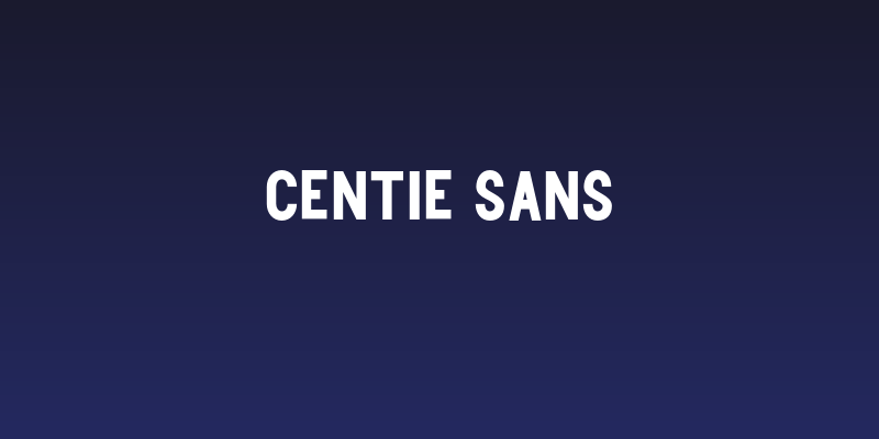 Centie Sans Social Header