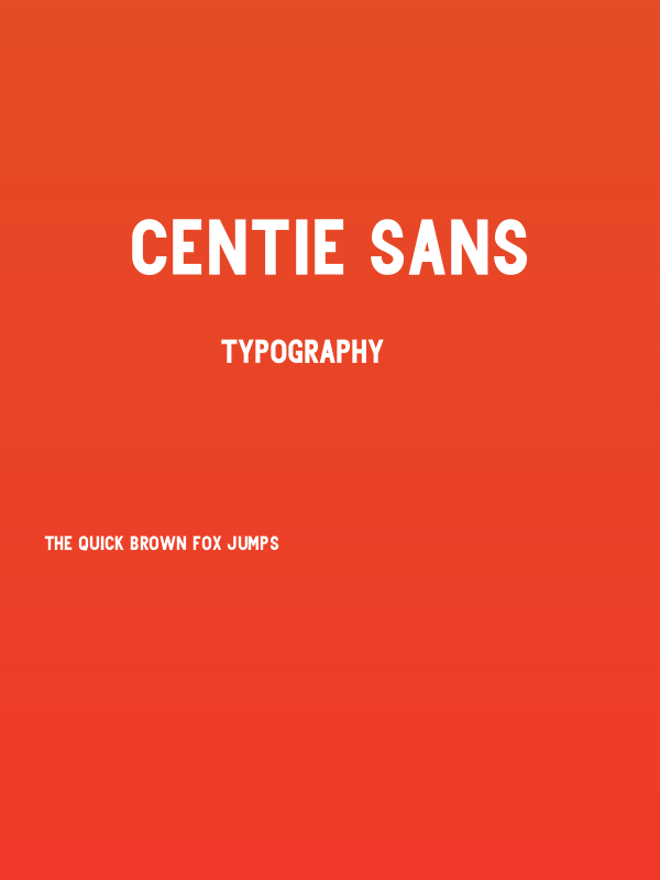 Centie Sans Poster