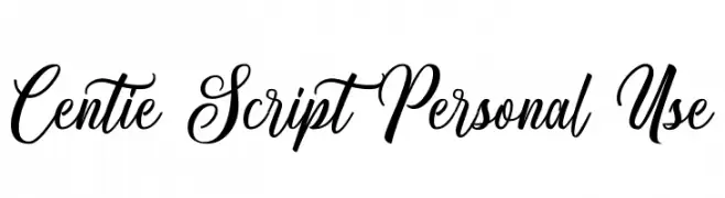 Centie Script Personal Use  Frei Schriftart Herunterladen