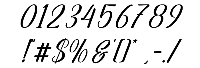Centie Script Personal Use Font OTHER CHARS
