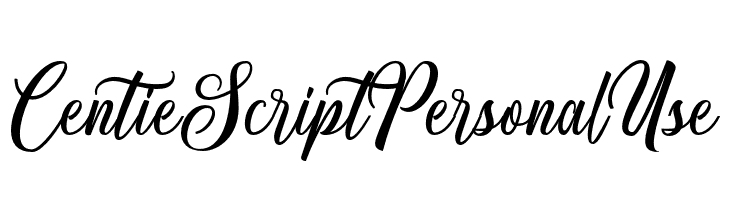 Centie Script Personal Use  font caratteri gratis