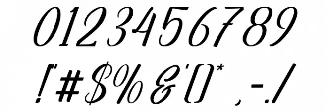 Centie Script Personal Use Font OTHER CHARS