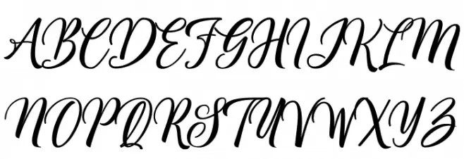 Centie Script Personal Use Шрифта ВЕРХНИЙ