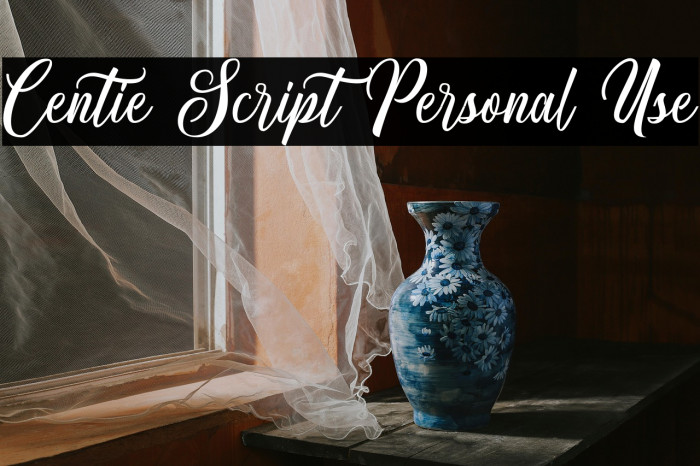 Centie Script Personal Use Example 1