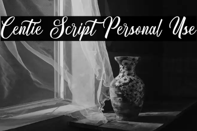 Centie Script Personal Use Font examples