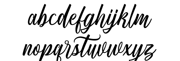Centie Script Personal Use Font LOWERCASE