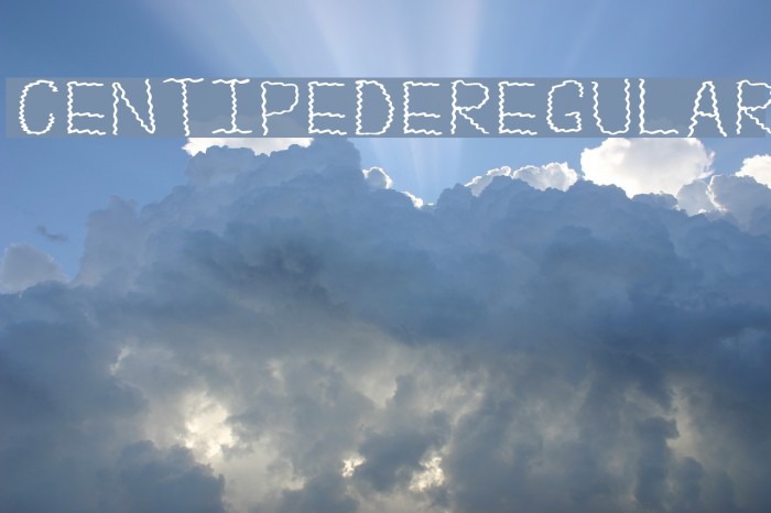 Centipede-Regular Font examples