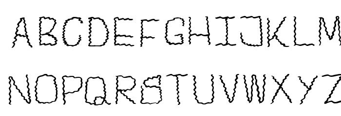 Centipede-Regular Font LOWERCASE