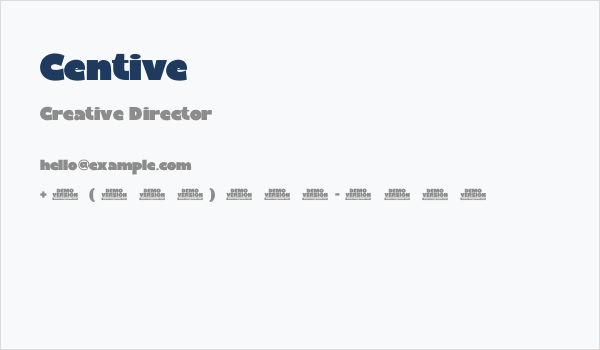 Centive Business Card