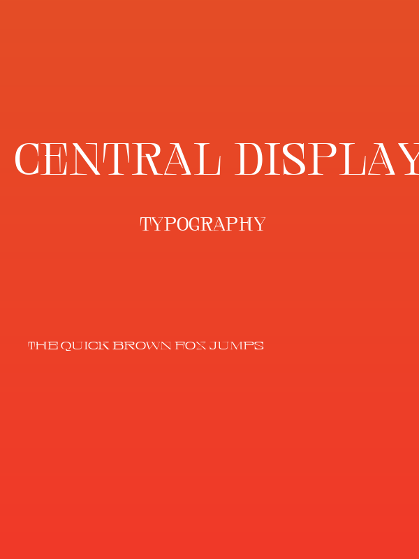 Central Display DEMO Expanded Poster