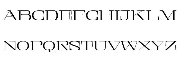 Central Display DEMO Expanded Font LOWERCASE