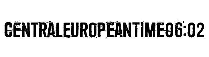 Central European Time 06:02  font caratteri gratis