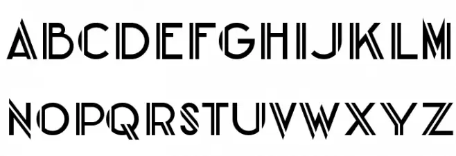 CentreClaws Font UPPERCASE