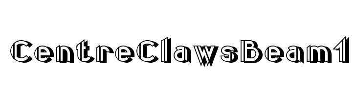 CentreClawsBeam1 Font