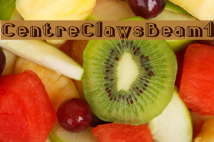 CentreClawsBeam1 Font examples