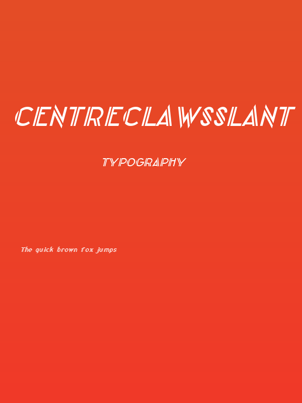 CentreClawsSlant Poster