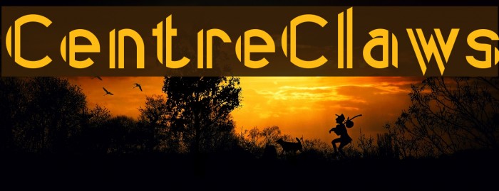 CentreClaws Font examples