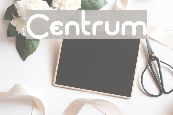Centrum Font examples