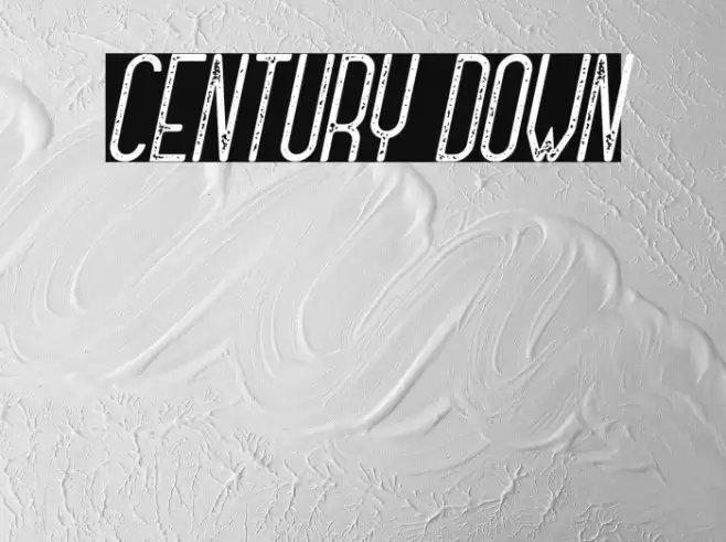 Century Down Font examples