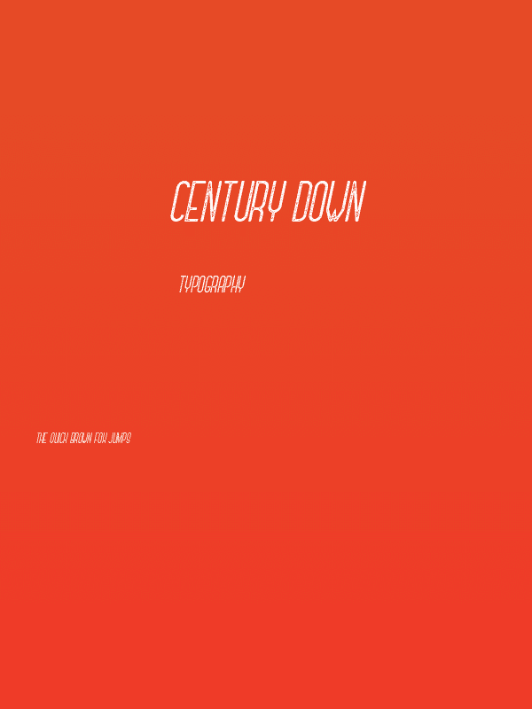 Century Down Poster