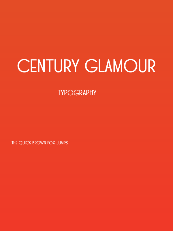 Century Glamour Poster