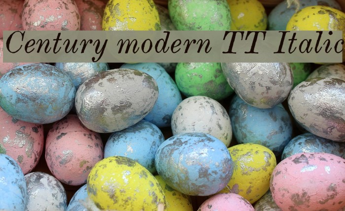 Century modern TT Italic Example 2