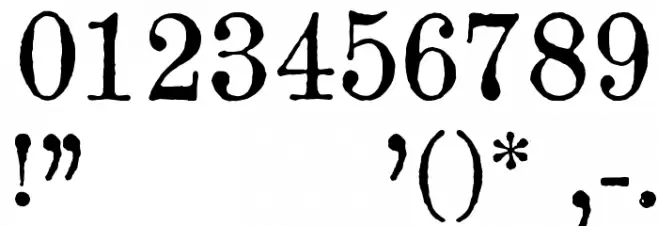 Century modern TT Regular Font OTHER CHARS