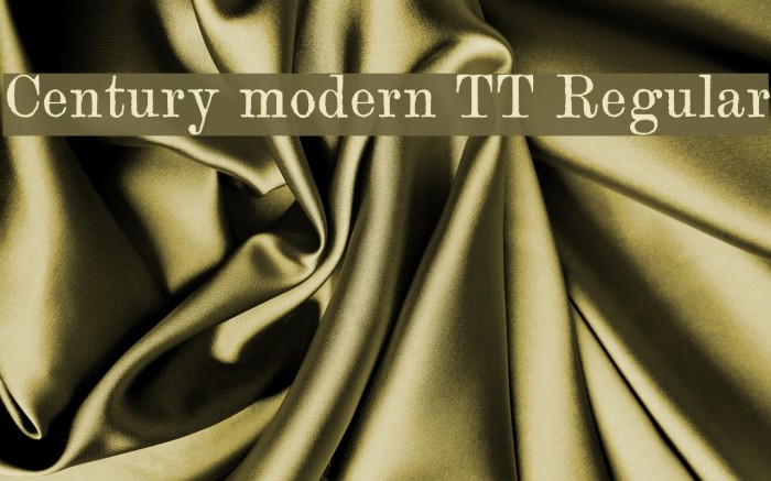 Century modern TT Regular Example 1