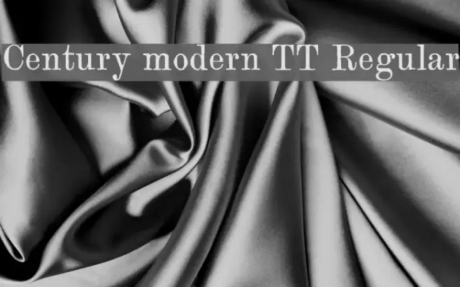 Century modern TT Regular Font examples