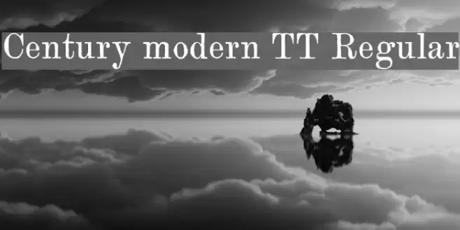 Century modern TT Regular Font examples