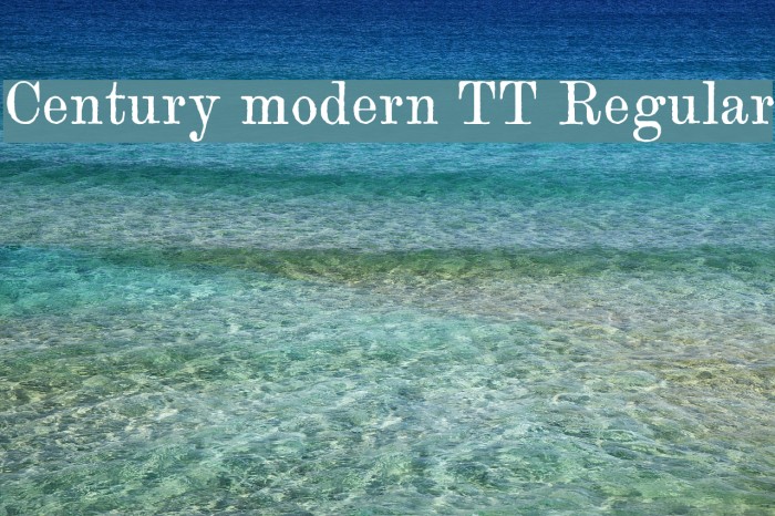 Century modern TT Regular Example 3