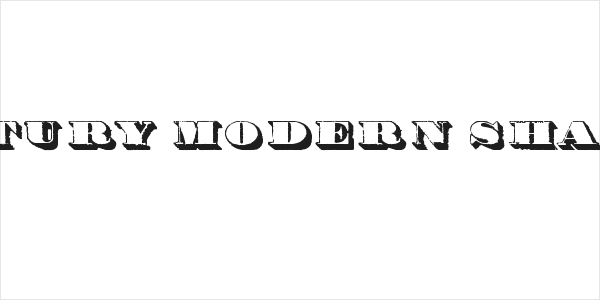 Century modern shadow Logo