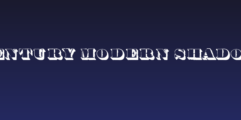 Century modern shadow Social Header