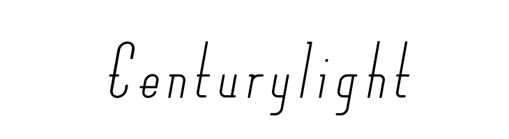 Centurylight  Скачать бесплатные шрифты