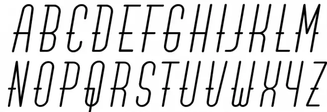 Centurylight Font UPPERCASE