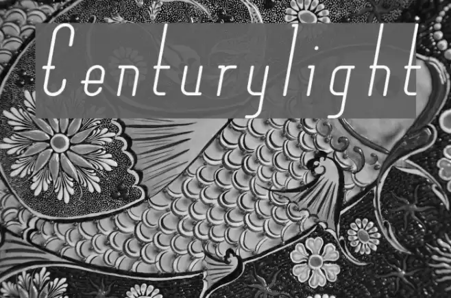 Centurylight Font examples