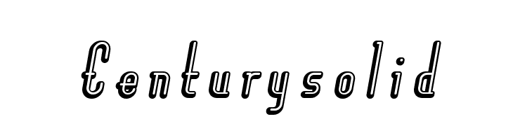 Centurysolid  नि: शुल्क फ़ॉन्ट्स डाउनलोड